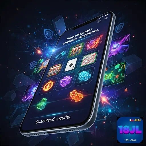 User downloading the Filipino casino app on their mobile device - 18jl